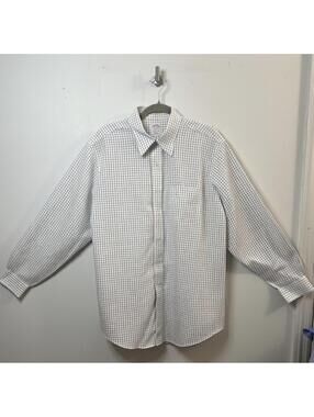 Brooks Brothers 346 Shirt 16.5 34/35 Regular Fit Non Iron Windowpane NWOT